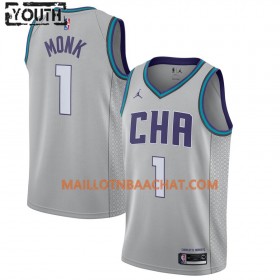 Maillot NBA Charlotte Hornets Malik Monk 1 Jordan Brand 2019-20 City Edition Swingman - Enfant
